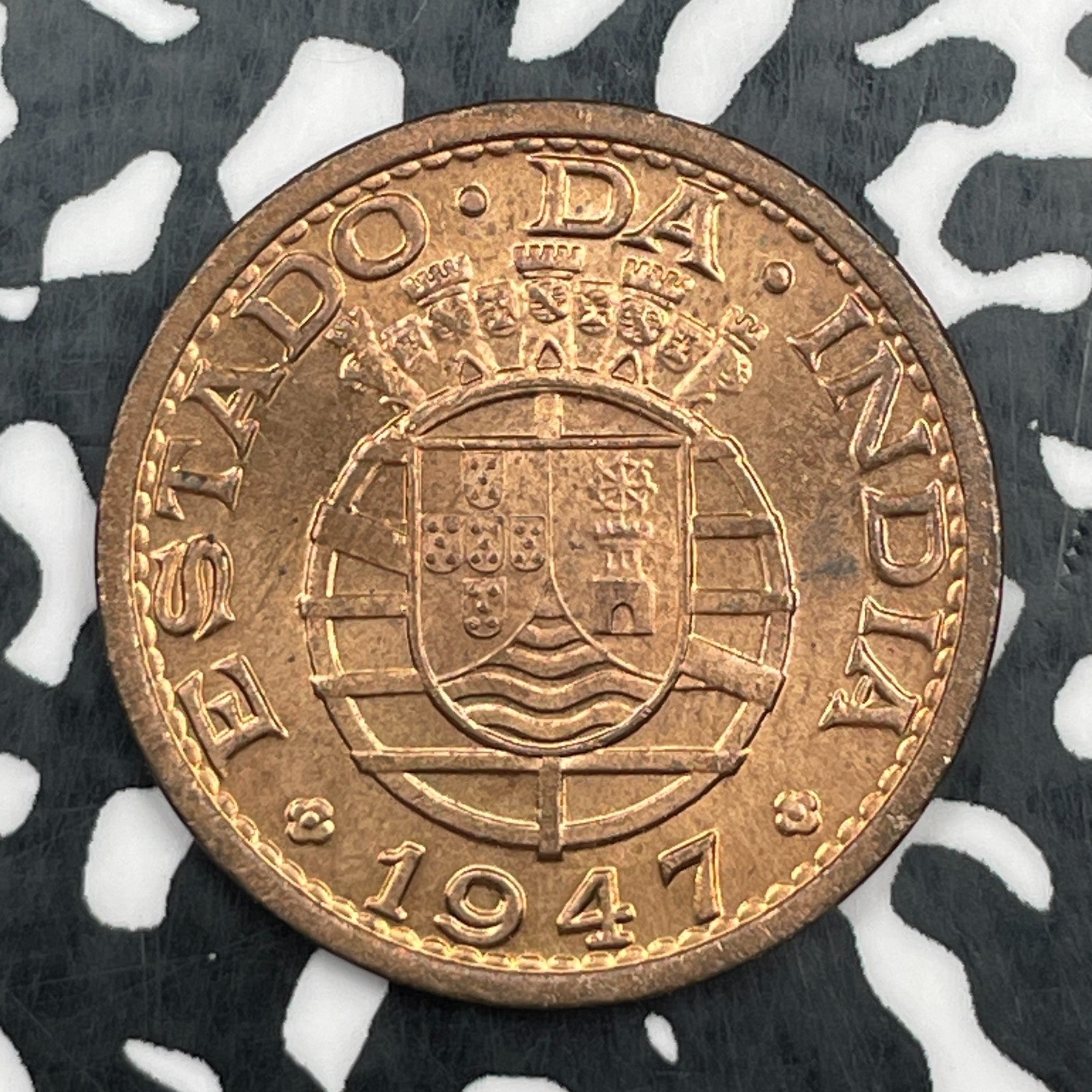 1947 Portuguese India 1 Tanga Lot#N1230 High Grade! Beautiful!