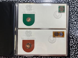1975 Papua New Guinea 8x Coin Proof Set Lot#B2628 Including Silver! W/ C.O.A.
