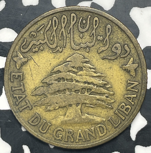 1925 Lebanon 5 Piastres Lot#C0357