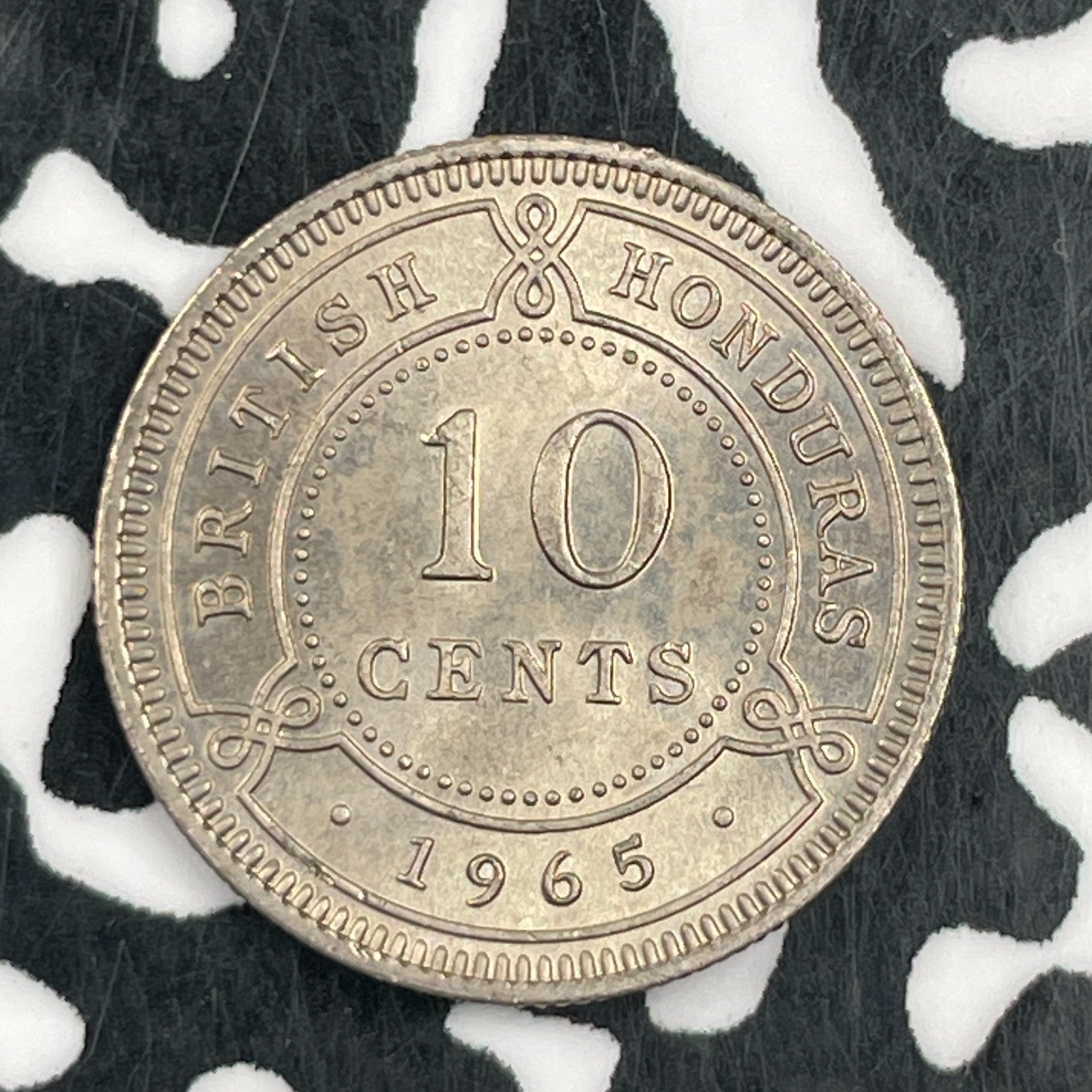 1965 British Honduras 10 Cents Lot#F7442 High Grade! Beautiful!