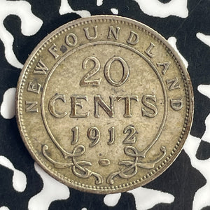1912 Newfoundland 20 Cents Lot#T8559 Silver!