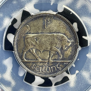 1928 Ireland 1 Shilling PCGS MS64 Lot#G787 Silver! Choice UNC!