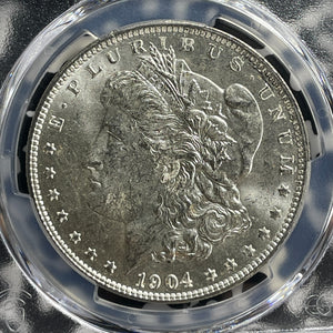 1904-O U.S. $1 Morgan Dollar PCGS MS63 Lot#G409 Silver! Choice UNC!
