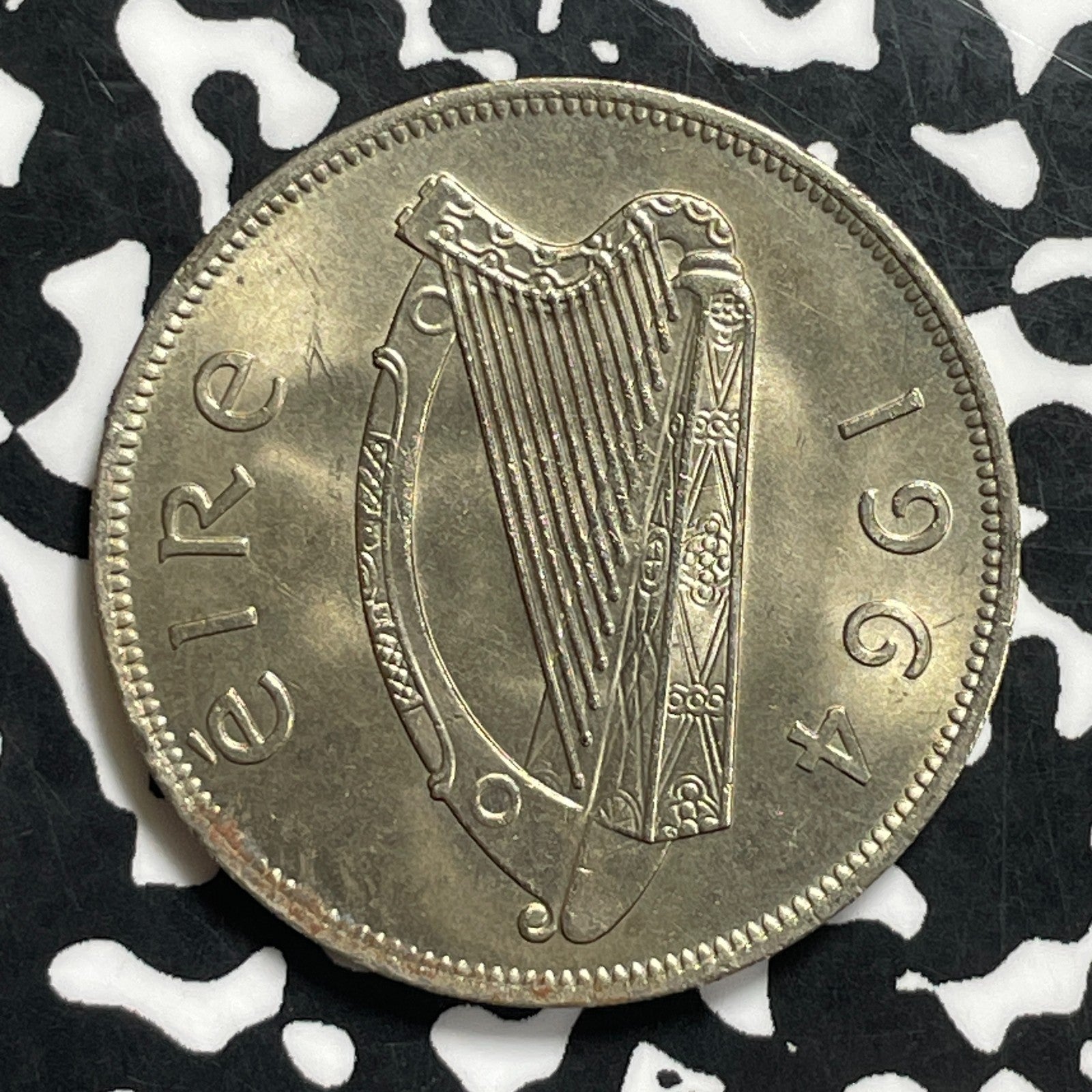 1964 Ireland 1/2 Crown Half Crown Lot#C0628 High Grade! Beautiful!