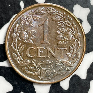 1944-D Curacao 1 Cent Lot#T2927 High Grade! Beautiful!