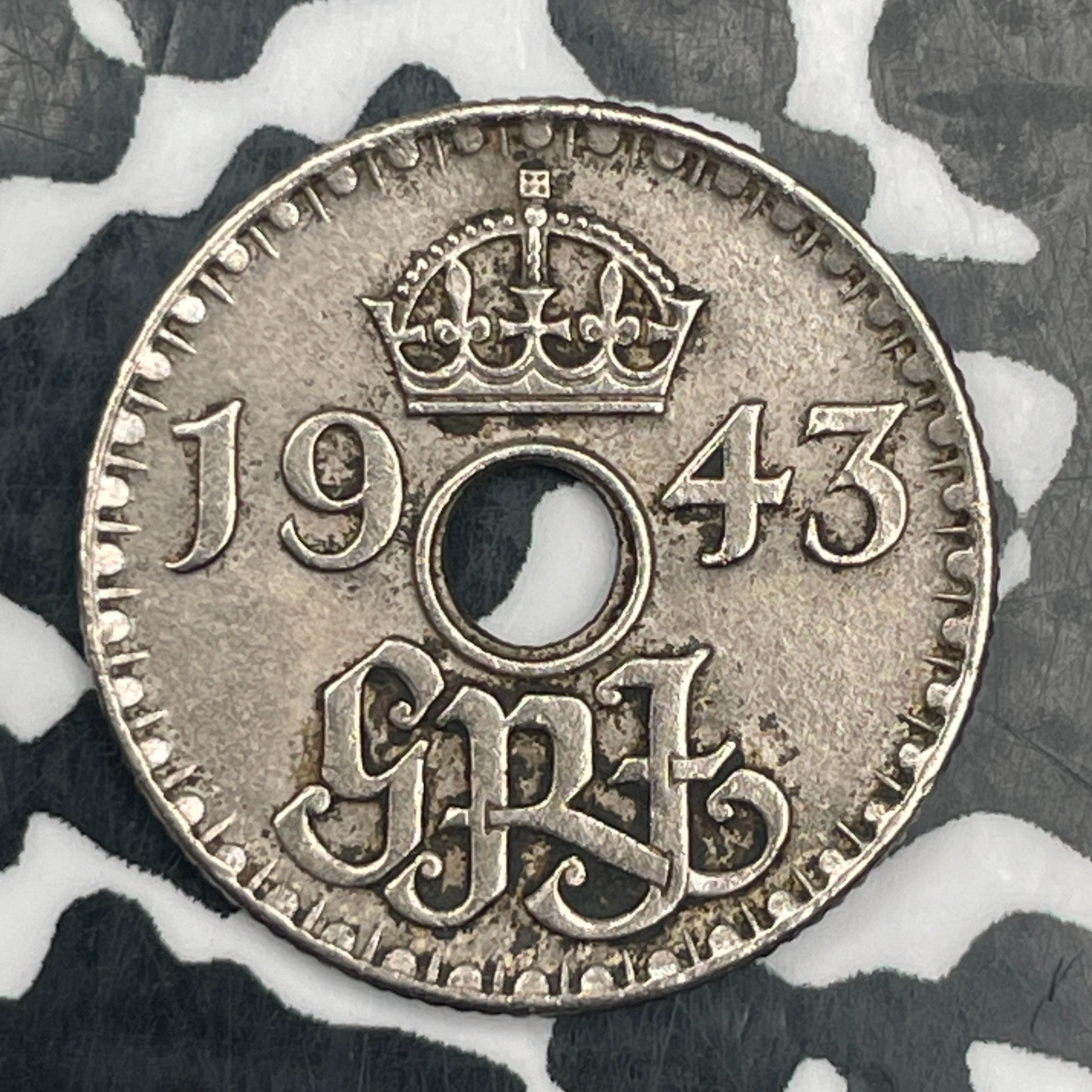 1943 New Guinea 6 Pence Sixpence Lot#F9732
