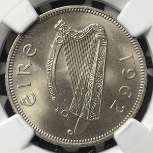 1962 Ireland 1 Florin NGC MS64 Lot#G8914 Choice UNC!