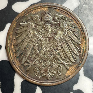 1902-E Germany 1 Pfennig Lot#T3446 Better Date