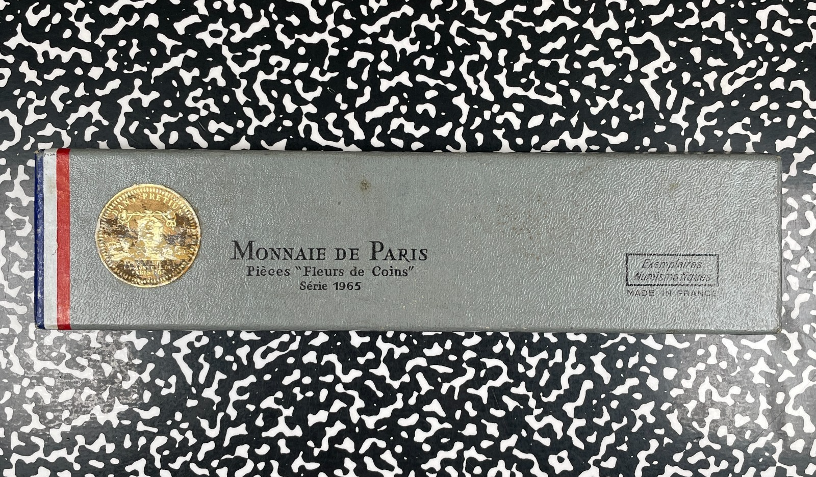 1965 France 7x Coin Mint Set Lot#B3557 Including Silver! With Case