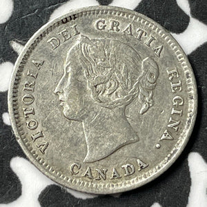 1889 Canada 5 Cents Lot#JM7063 Silver! Nice! Key Date!