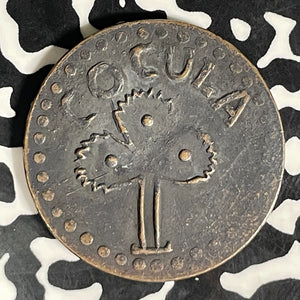 1878 Mexico Cocula 1/8 Peso Token Lot#JM9246 Very Scarce!