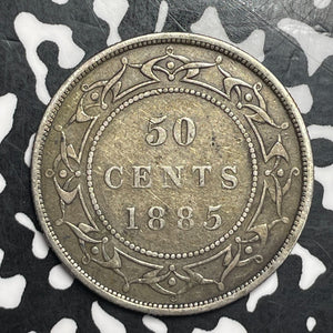 1885 Newfoundland 50 Cents Lot#JM9516 Silver! Key Date!
