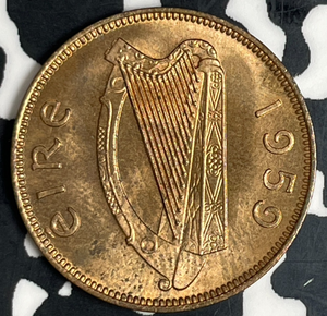 1959 Ireland Farthing Lot#T9935 High Grade! Beautiful!