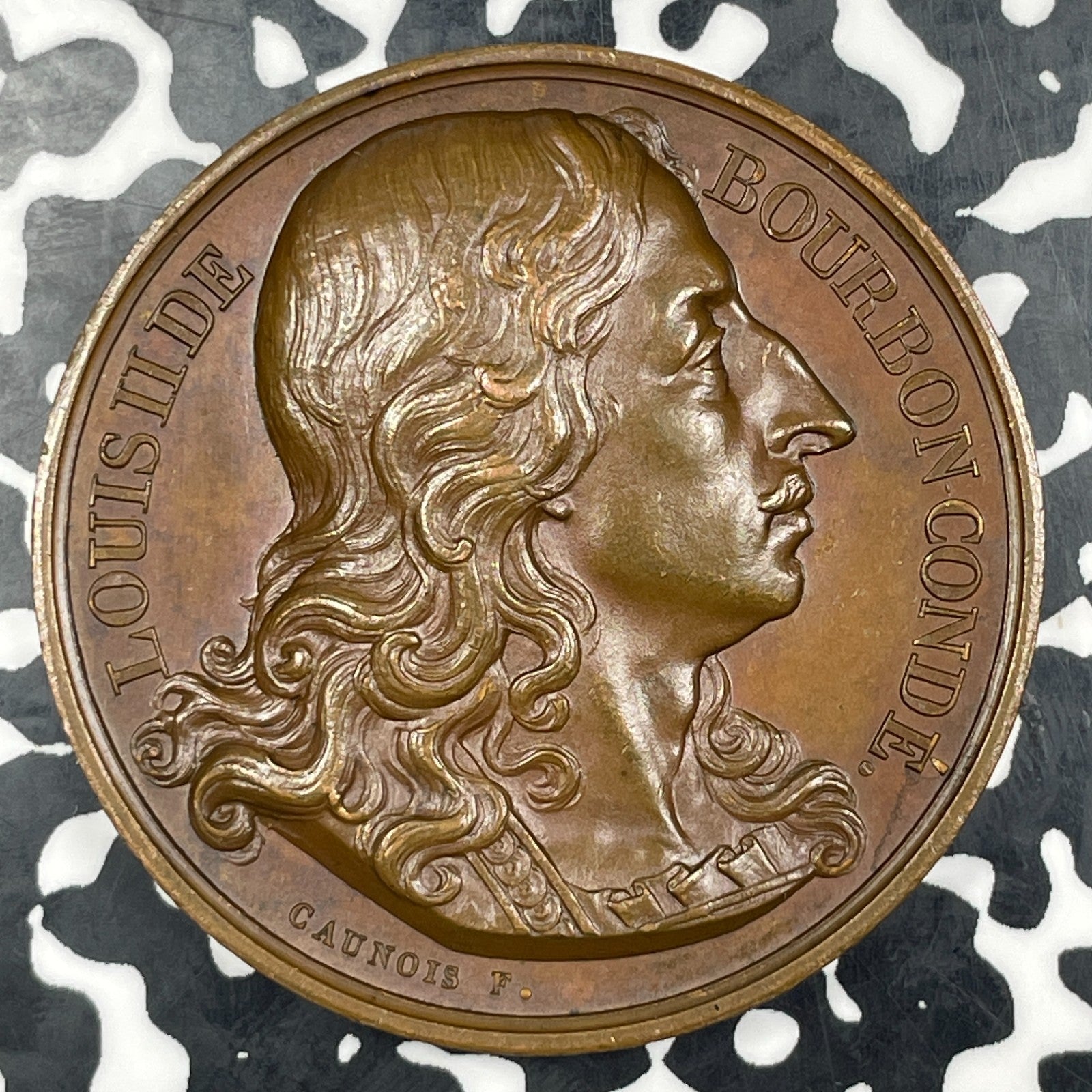 1823 France Louis II De Bourbon Medal Lot#JM0848 41mm