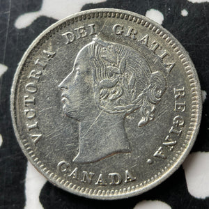 1887 Canada 5 Cents Lot#JM9029 Silver! Nice!