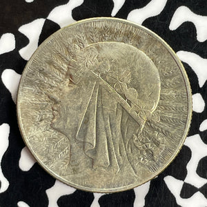 1933 Poland 5 Zlotych Lot#C1136 Silver!