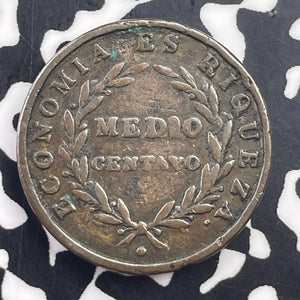 1835 Chile 1/2 Centavo Lot#C0919