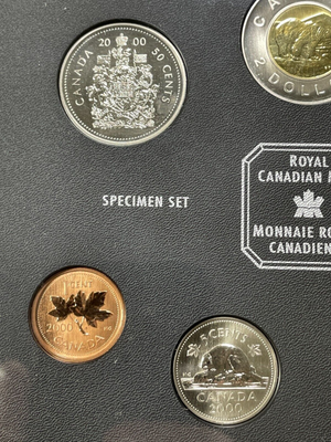 2000 Canada  7x Coin Specimen Set Lot#B2221 With Case