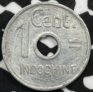 1943 French Indochina 1 Centime Lot#D8604