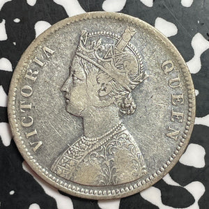 1875 India 1 Rupee Lot#T1231 Silver!