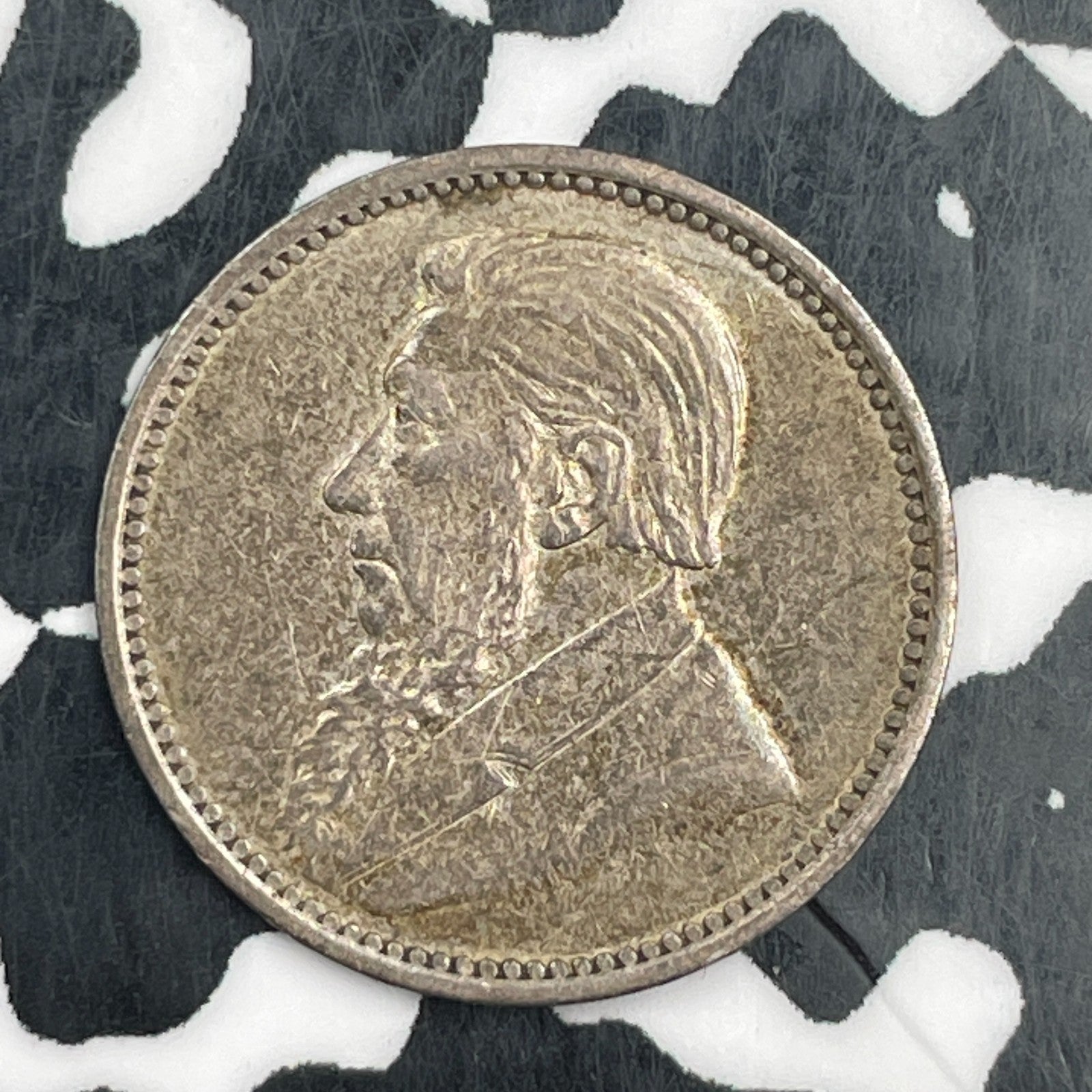 1897 South Africa 3 Pence Threepence Lot#F9054 Silver! Nice!