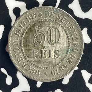 1887 Brazil 50 Reis Lot#T8783