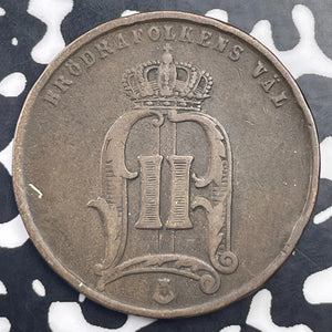 1876 Sweden 5 Ore Lot#C1393 Better Date