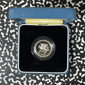 1995 Great Britain £1 Pound Lot#B2534 Silver! Proof! W/ Box & C.O.A.
