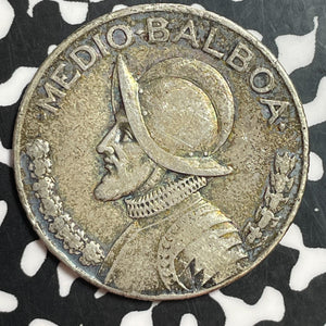 1930 Panama 1/2 Balboa Half Balboa Lot#T2378 Silver! Nice!