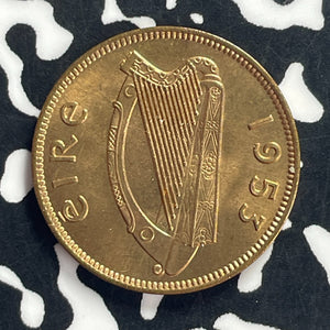 1953 Ireland Farthing Lot#T9214 High Grade! Beautiful!