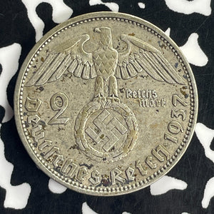 1937-A Germany 2 Mark Lot#T8601 Silver!