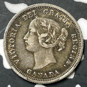 1858 Canada 5 Cents Lot#JM8081 Silver! Nice!