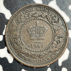 1864 New Brunswick Large Cent Lot#T2330 Nice!