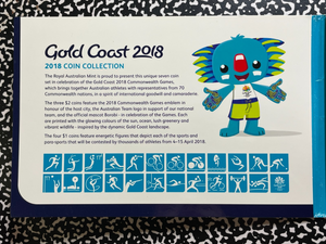 2018 Australia Commonwealth Games 7x Coin Mint Set Lot#B2638 With Case
