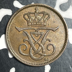 1907 Denmark 1 Ore Lot#T2784