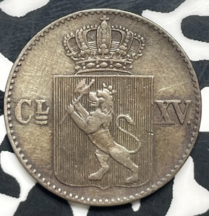 1867 Norway 1/2 Skilling Half Skilling Lot#T9934