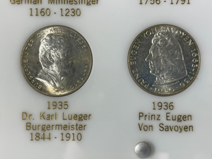 (1928-1937) Austria 10x 2 Schilling Set In Capital Plastic Lot#B2580 Silver!
