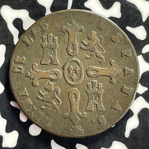 1848 Spain 8 Maravedis Lot#T9627