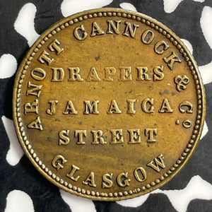 U/D Scotland Glasgow Arnott Cannock & CO. Unofficial Farthing Token Lot#E9990