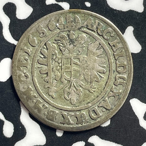 1656 Germany Silesia 3 Kreuzer Lot#JM0017 Silver!