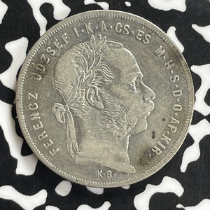 1879 Hungary 1 Forint Lot#C0134 Silver!