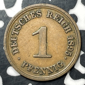 1895-E Germany 1 Pfennig Lot#E9021 Better Date