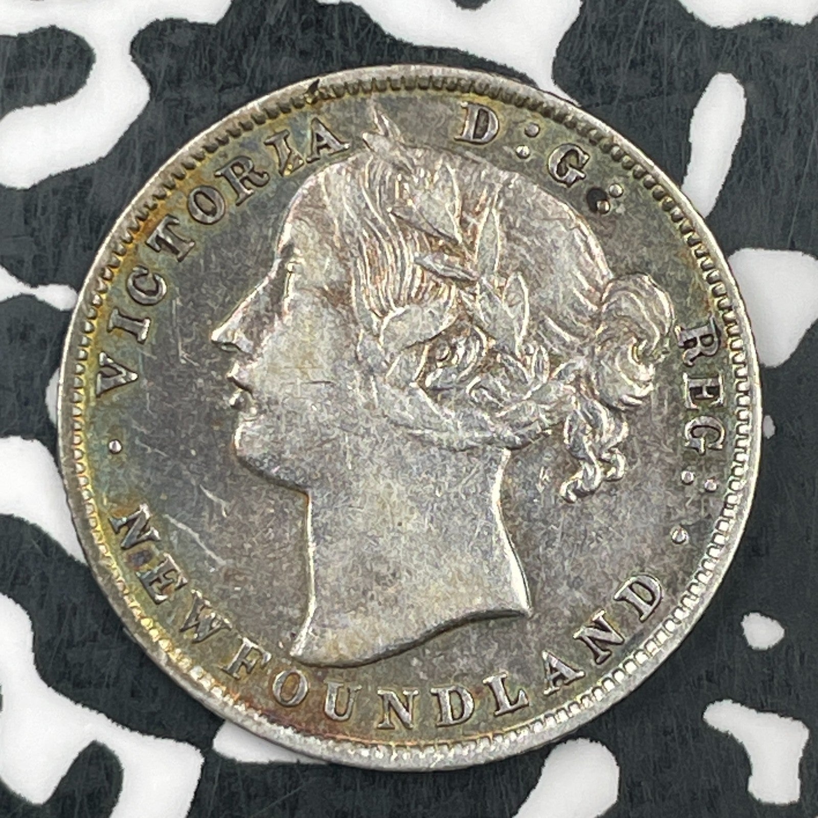1896 Newfoundland 20 Cents Lot#JM1524 Silver! Nice!