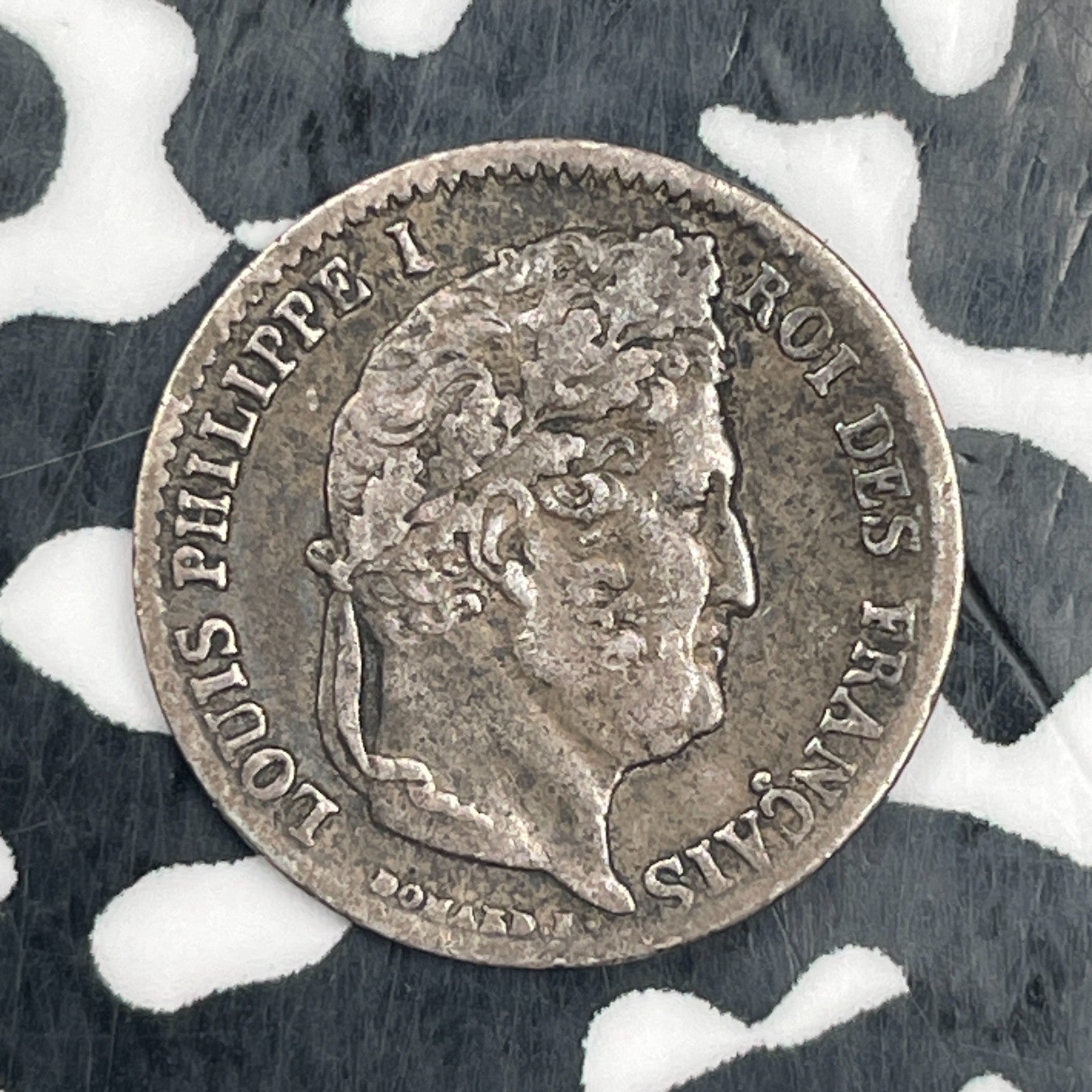 1842-A France 1/4 Franc Lot#N3141 Silver! Nice! Low Mintage