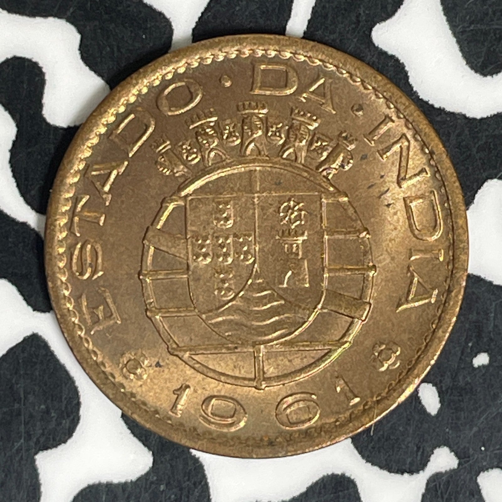 1961 Portuguese India 10 Centavos Lot#C6062 High Grade! Beautiful!