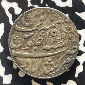 (c.1800) India Bengal Presidency 1 Rupee Lot#T5700 Silver! Nice! KM#99.1