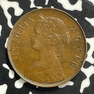 1876-H Newfoundland Large Cent Lot#JM9628 Nice!