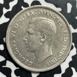 1939 Australia 1 Florin Lot#T1546 Silver! Better Date