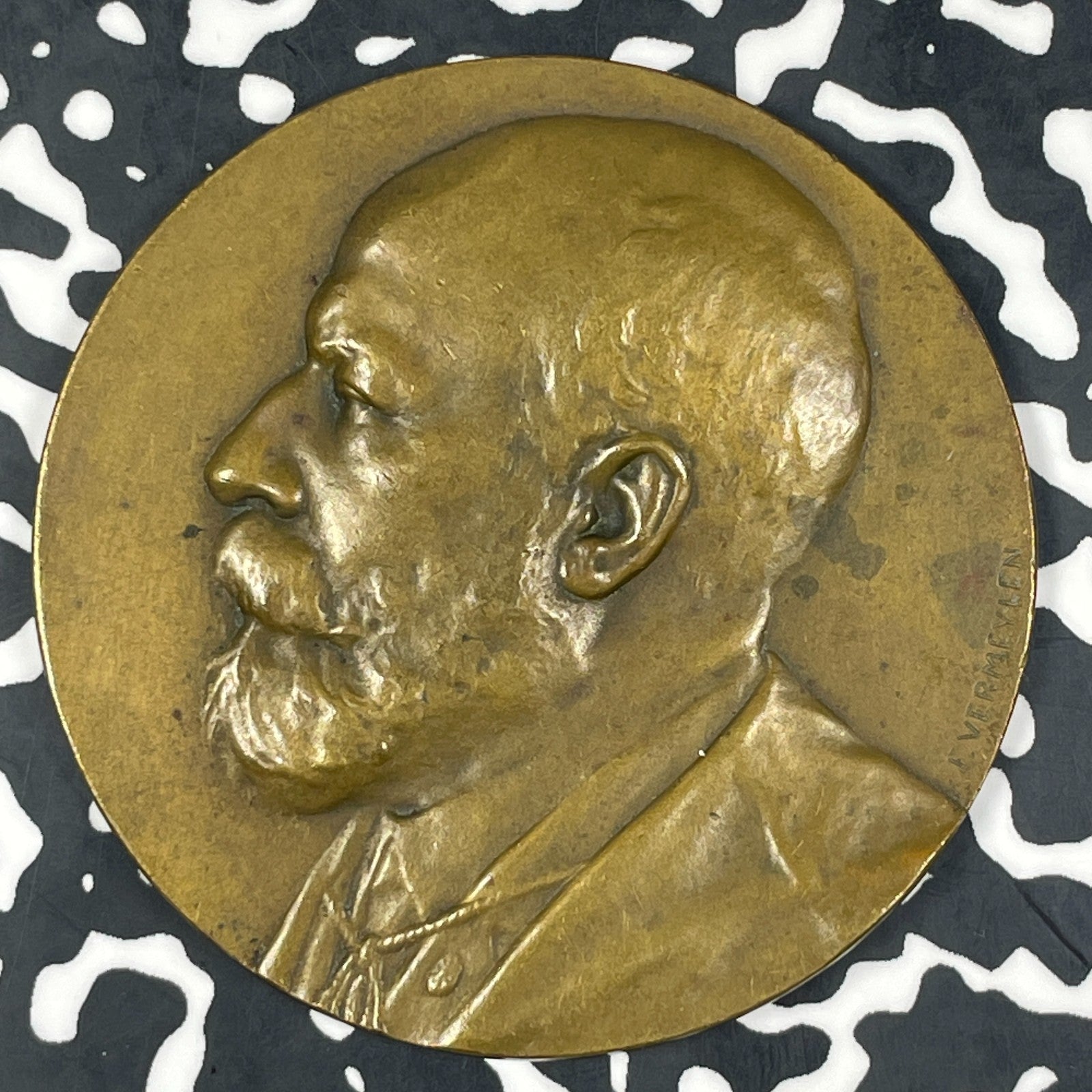 1909 Belgium Prof. Dr. Theophile Debaisieux Tribute Medal Lot#OV1842 50mm