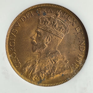 1920 Canada Large Cent ANACS MS61RB Lot#G863 Nice UNC!